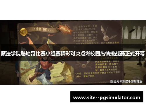 魔法学院魁地奇比赛小组赛精彩对决点燃校园热情挑战赛正式开幕